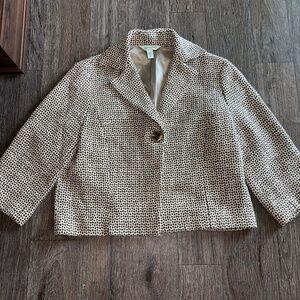 Austin Reed size 6 cotton/linen 3/4 sleeve jacket blazer